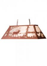 Meyda White 98815 - 48&#34; Long Elk at Lake Oblong Pendant