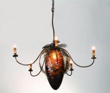 Meyda White 98970 - 36&#34; Wide Pinecone 5 Light Chandelier