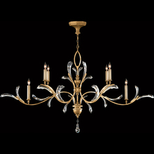 Fine Art Handcrafted Lighting 761840ST - Beveled Arcs 74&#34;W Oblong Chandelier